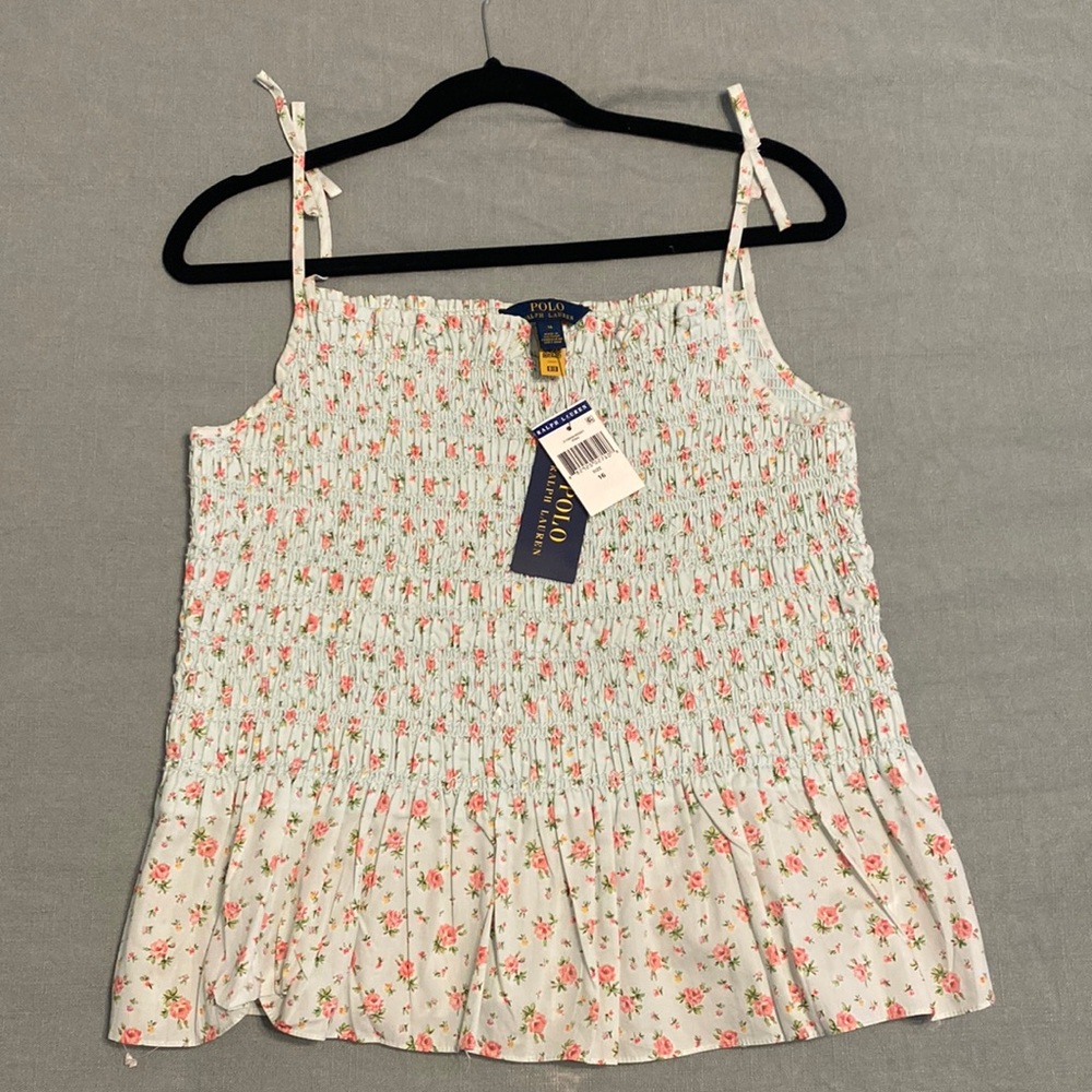 Polo Ralph Lauren Smocked floral top